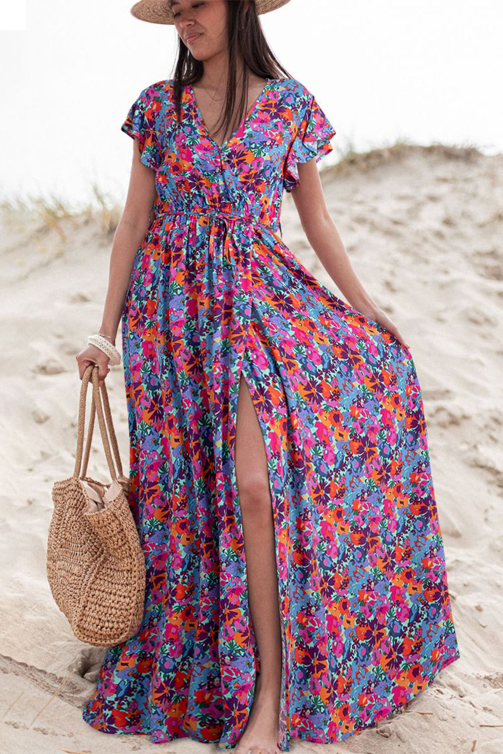 Boho Blossom Maxi Dress