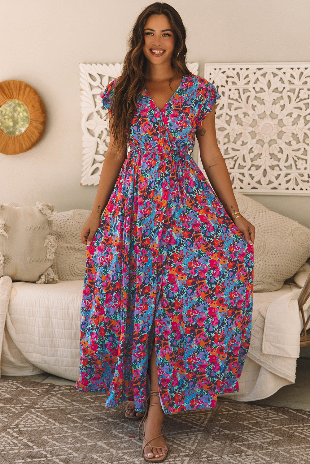 Boho Blossom Maxi Dress