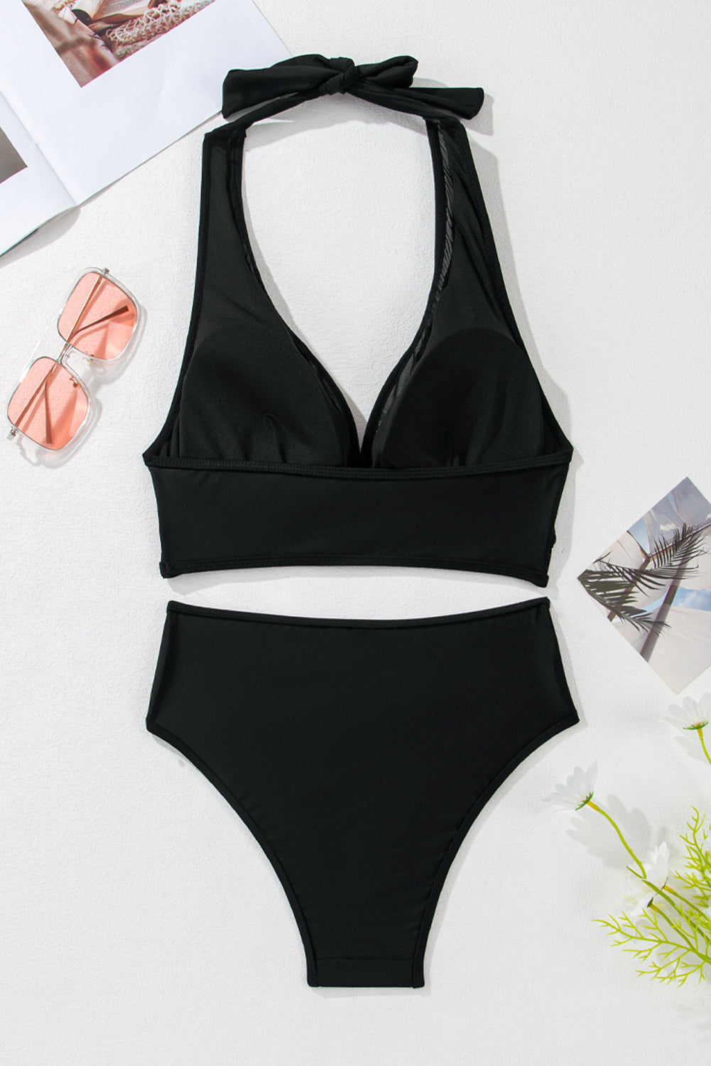 Midnight Allure Mesh Bikini Set